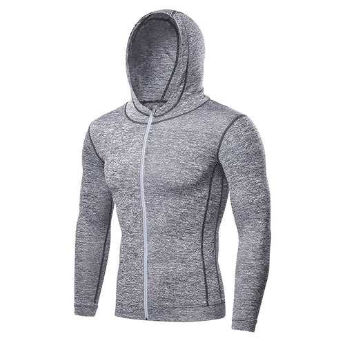 Load image into Gallery viewer, Hooded Fitness Sport Jacket Men Quick Dry Running Coat Zipper Hoody Sweatshirt Sportswear Gym Hoodies Training Clothing
