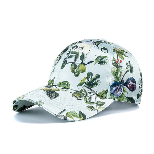 Load image into Gallery viewer, Hats For Women Fashion Flower Pattern Baseball Cap Adjustable Outdoor Female Streetwear Hat Shading Cap
