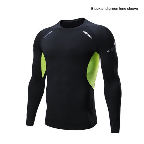 Load image into Gallery viewer, Quick Dry Men Running Compression T Shirt Fitness Tops Breathable Gym Sport Clothing Male Golf Sweatshirt Outdoor Workout
