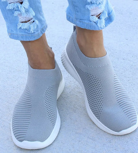 Women Flat Slip on White Shoes Woman Lightweight White Sneakers Summer Autumn Casual Chaussures Femme Basket Flats Shoes