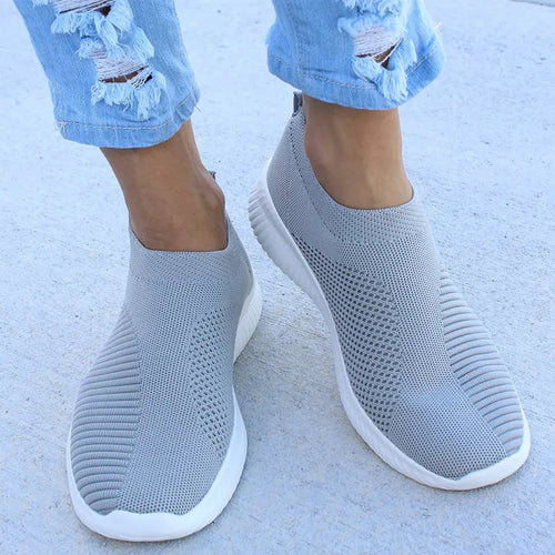 Load image into Gallery viewer, Women Flat Slip on White Shoes Woman Lightweight White Sneakers Summer Autumn Casual Chaussures Femme Basket Flats Shoes
