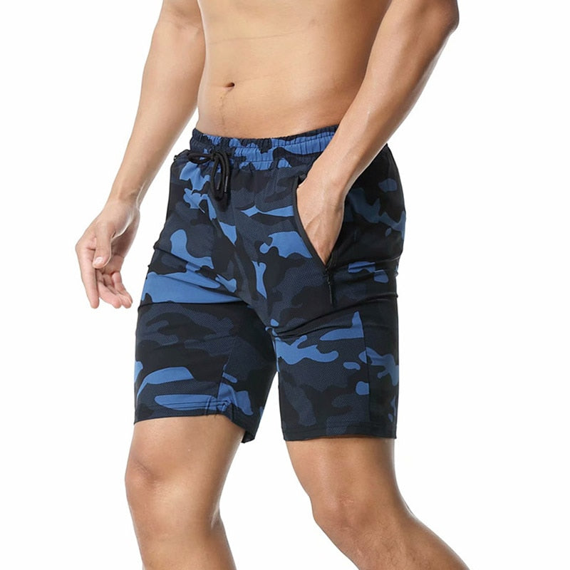 Summer New Fitness Shorts Fashion Breathable Quick-drying Gyms Bodybuilding Joggers Shorts Slim Fit Shorts Camouflage Sweatpants