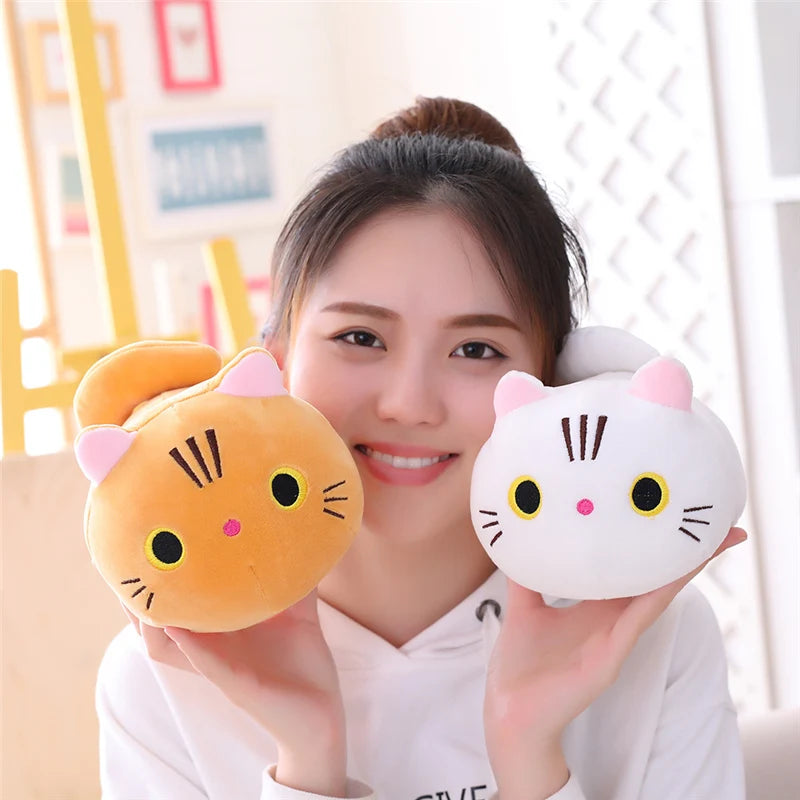 25cm Cute soft Cat Plush Pillow Cushion Kawaii Stuffed Animal Cat Plush Toys Kids Children Baby Gift