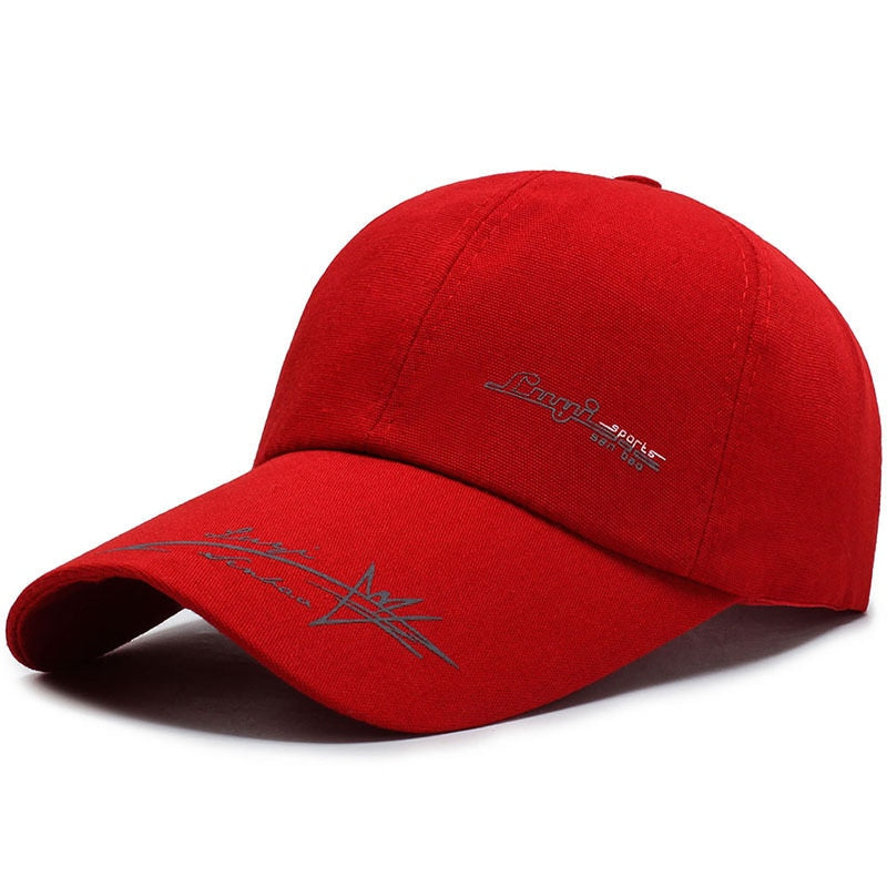Long Brim Summer Baseball Cap For Men Print Fishing Hat Snapback Golf Trucker Caps Canvas Women Sun Visors