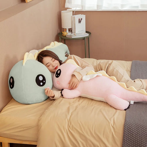 Load image into Gallery viewer, 90-130cm Giant Size Angel Dinosaur Plush Toys Cute Cartoon Dinosaur with Wings Animal Pillow Stuffed Soft Dolls for Children
