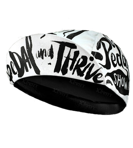 Classic White Black Pattern Dynamic Cycling Caps  Top Road Bike Dedicated Polyester/Fleece Sports Bicycle Hats Summer