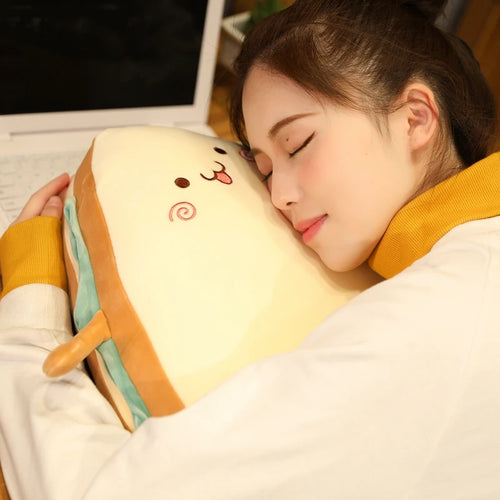 Load image into Gallery viewer, Simulation Food Sandwich Cake Plush Toy Cute Bread Stuffed Doll Soft Nap Sleep Pillow Sofa Bed Cushion Creative Birthday Gift
