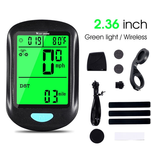 Load image into Gallery viewer, Wireless Bicycle Computer Waterproof Speedometer LED Backlight Odometer MTB Road Bike Stopwatch Cycling Accessories
