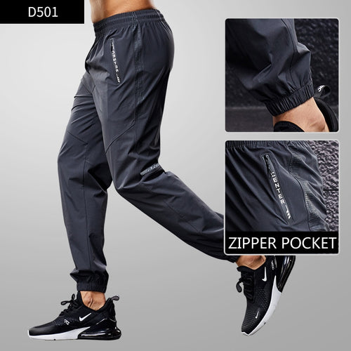 Load image into Gallery viewer, Ice Silk Sport Pants Men Running Sweatpants Gym Fitness Jogging Training Trousers Thin Section Trend Wild Outdoor Dry Fit
