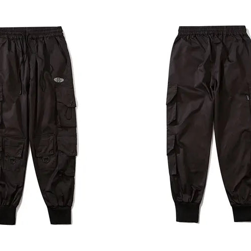 Load image into Gallery viewer, Pants Streetwear Hip Hop Multi-Pockets Casual Cargo Harem Joggers Pants Mens Fashion Loose Baggy Punk Military Trousers
