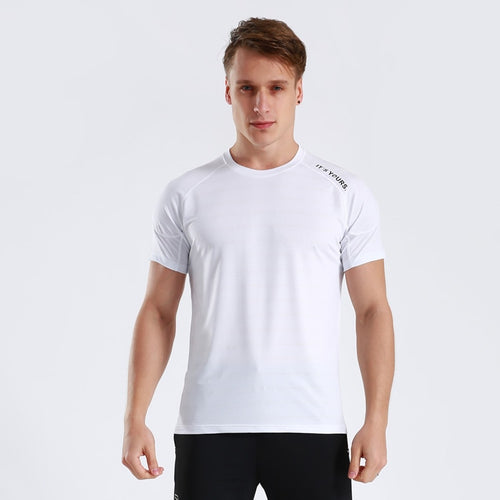 Load image into Gallery viewer, Quick Dry Men Running T-Shirts Gym Fitness Workout Jogging Sports Short Sleeve Top Compression Sportswear Male Jersey Breathable
