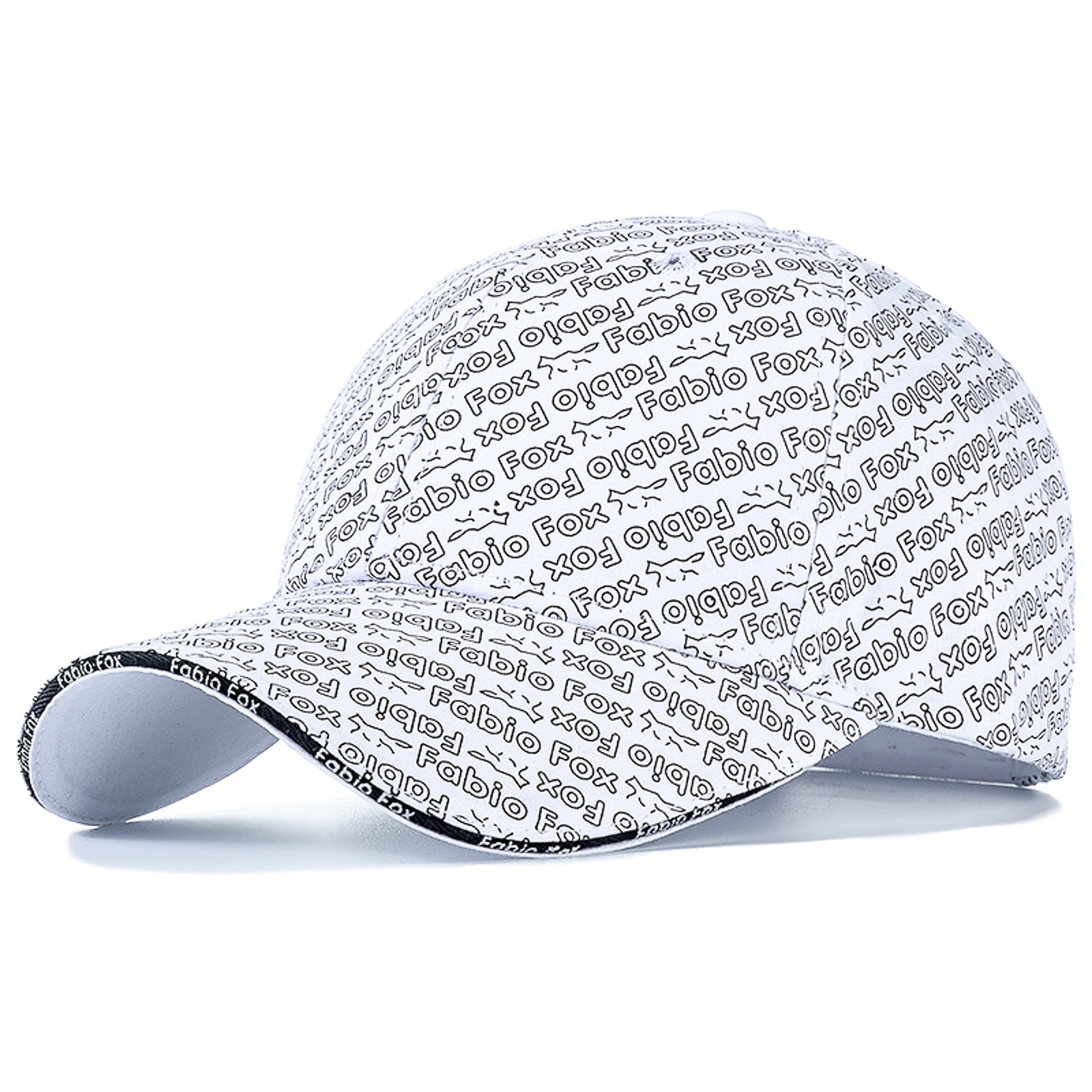 Brand Stylish Cotton Hats For Women Fashion Full Letter & Fox Animal Print Baseball Cap Female Outdoor Popular Hat Cap