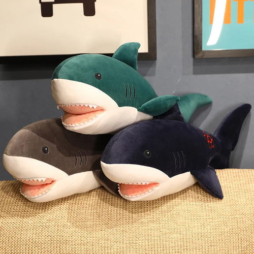 Load image into Gallery viewer, 1pc 50cm Kawaii Shark with Hand Warmer Plush Toys Stuffed Soft Animal Shark Dolls for Children Boys Birthday Appease Gifts
