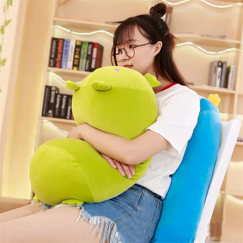 Load image into Gallery viewer, 28-90cm Soft Animal Kawaii Pillows Cushion Cute Fat Dog Cat Penguin Pig Frog Plush Toy Stuffed Lovely Kids Birthyday Gift
