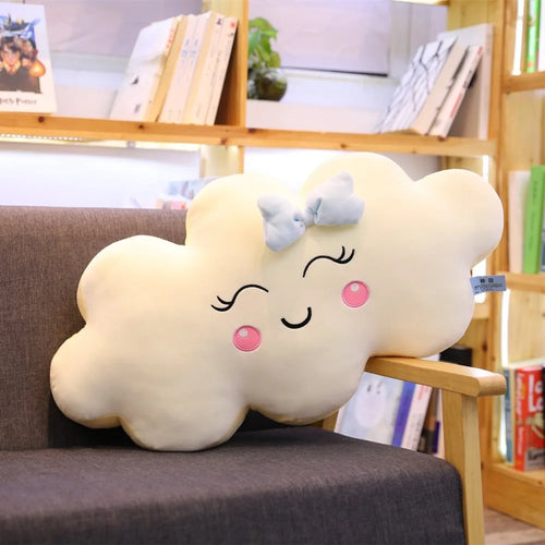 Load image into Gallery viewer, Giant New Style Kawaii Cloud Plush Pillow Soft Cushion Lovey Smile Cloud Stuffed Plush Toys For Children Baby Kids Girl Gift
