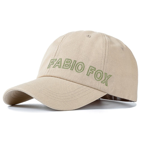 Load image into Gallery viewer, Women Men Cotton Kpop Brand Cap Fashion FABIO FOX Embroidered Baseball Cap Casual Adjustable Outdoor Couple Streetwear Hat
