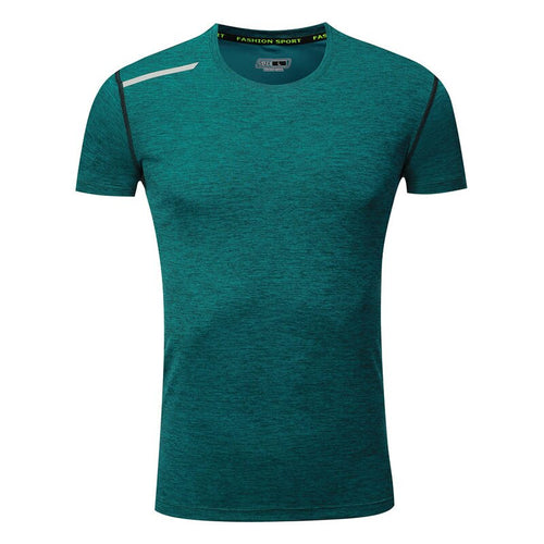 Load image into Gallery viewer, Men Running T-Shirts Quick Dry Compression Gym Fitness Jogging Sports Short Sleeve Tops Soccer Sportswear Male Jersey Breathable
