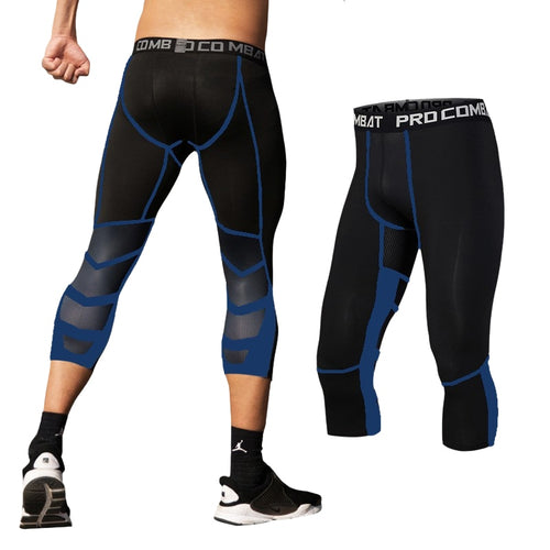 Load image into Gallery viewer, Men&#39;s Lycra Leggings Compression Sports Pants Cycling Running Basketball Football Sweatpants Fitness Tights Trousers Rash Guard
