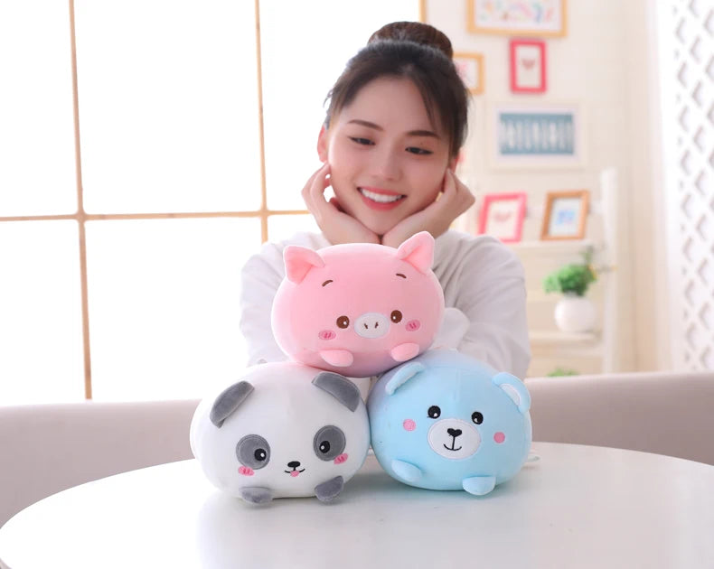 high Quality 60cm  Adorable Dinosaur Pig Cat Bear Plush Toy Soft Cartoon Panda Hamster Elephant Stuffed Doll Baby Pillo