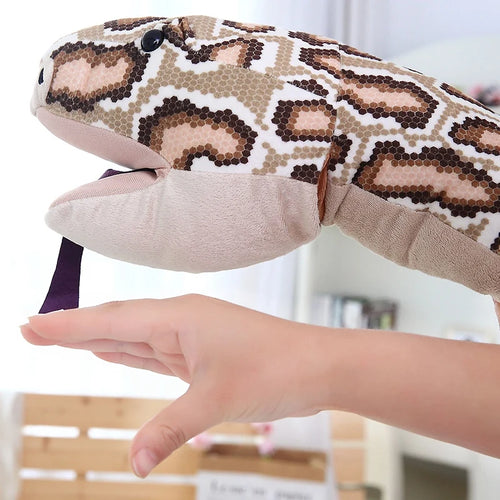 Load image into Gallery viewer, 1pc 155cm Simulation Plush Toys Stuffed Giant Snake Animal Toy Soft Dolls Bithday Christmas party Gifts baby Funny Dolls
