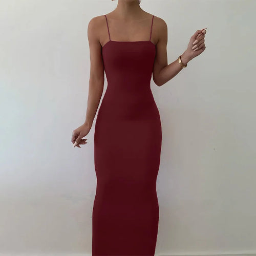 Load image into Gallery viewer, Sexy Spaghetti Strap Long Dress Women Summer Bandage Bodycon Dresses 2021 Female Black Sleeveless Night Party Vestidos
