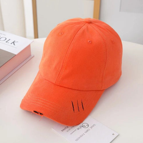 Load image into Gallery viewer, Unisex Fashion Cap Kpop Simple Hole Style Candy Colors Baseball Cap For Men Women High Quality Streetwear Hat
