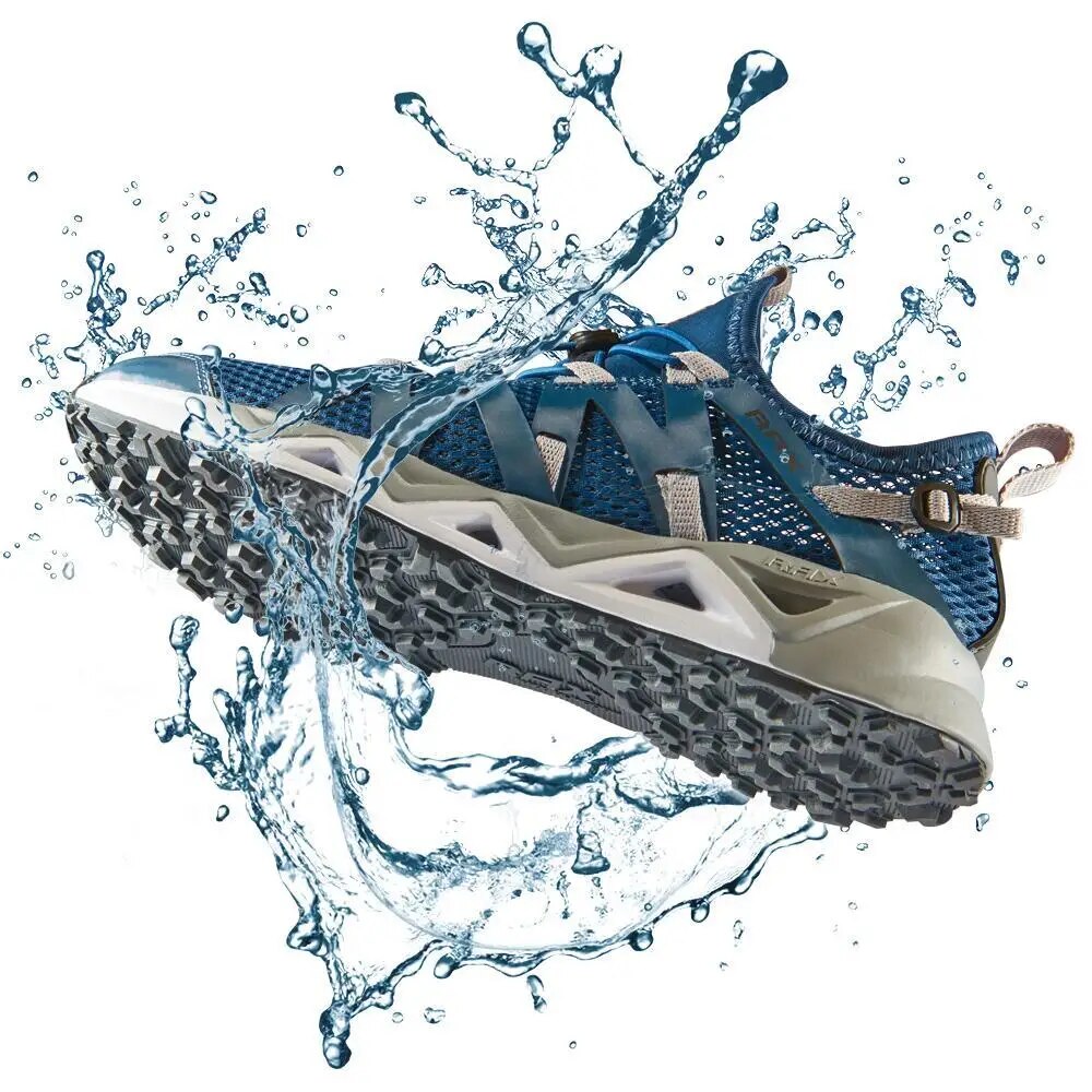 Men's Aqua Upstreams Shoes Quick-drying Breathble Fishing Shoes Women Hole PU Insole Anti-slip Water Shoes hiking