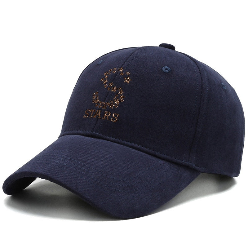 Men Casual sport fashion sun Hats Women cotton Stars S embroidery Baseball Cap Sun Protection Snapback cap hat