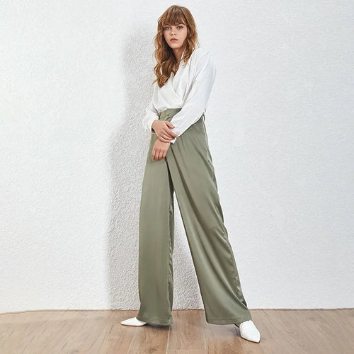 Load image into Gallery viewer, Summer Loose Casual Trousers For Women High Waist Maxi Wide Leg Pants Female Elegant Fashion Clothes
