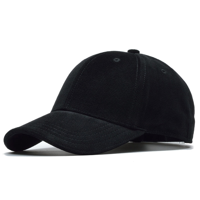 High Quality 100% Cotton Men's Brand Caps Soild Baseball Cap Women Unisex Snapback Hats Bone Masculino Trucker Cap