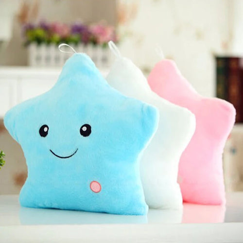 Load image into Gallery viewer, 1pc 40*35 Star Pillow Luminous Pillow,Led Light Pillow,Plush Pillow, Hot Colorful Stars,Kids Toys,Birthday Gifts,Christmas Toys
