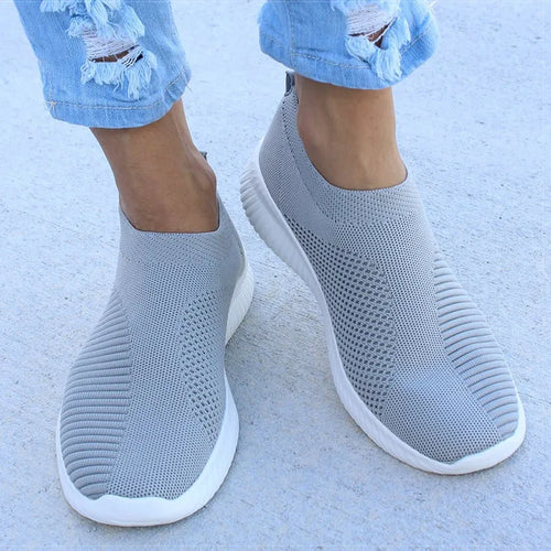 Load image into Gallery viewer, Women Flat Slip on White Shoes Woman Lightweight White Sneakers Summer Autumn Casual Chaussures Femme Basket Flats Shoes
