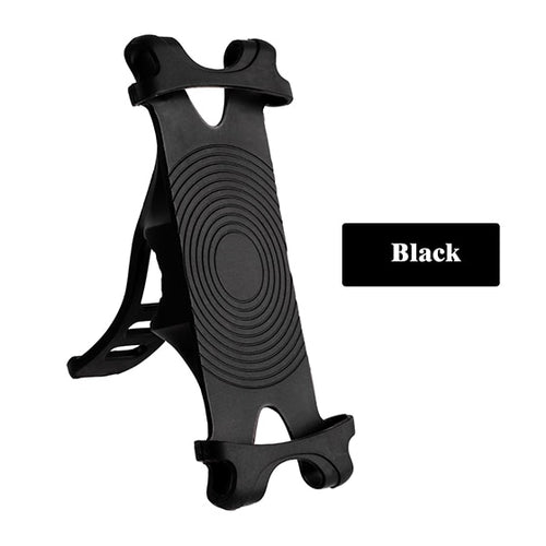 Load image into Gallery viewer, Silicone Bike Phone Holder 4.0-5.5 inch Smart Mobile Phone Bike Mount Bracket GPS Phone Stand Bicycle Phone Holder
