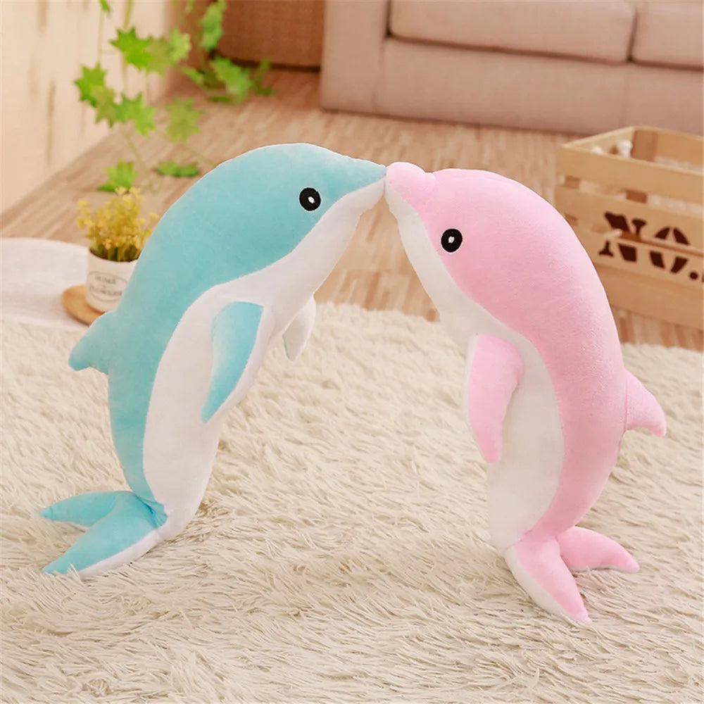 30cm Kawaii Soft Dolphin Plush Toys Dolls Stuffed Down Cotton Animal Nap Pillow Creative Kids Toy Christmas Gift for Girls