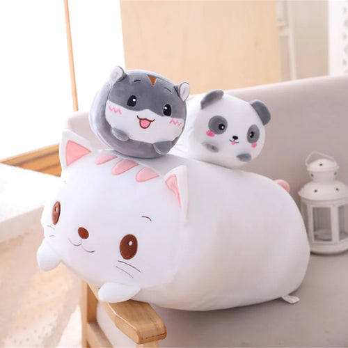 Load image into Gallery viewer, 1pcs 60cm  Elephant&amp;Cat&amp;Hamster&amp;Frog&amp;Panda Plush Toys Stuffed Animals Soft Toys for baby Gift stuffed doll for collection
