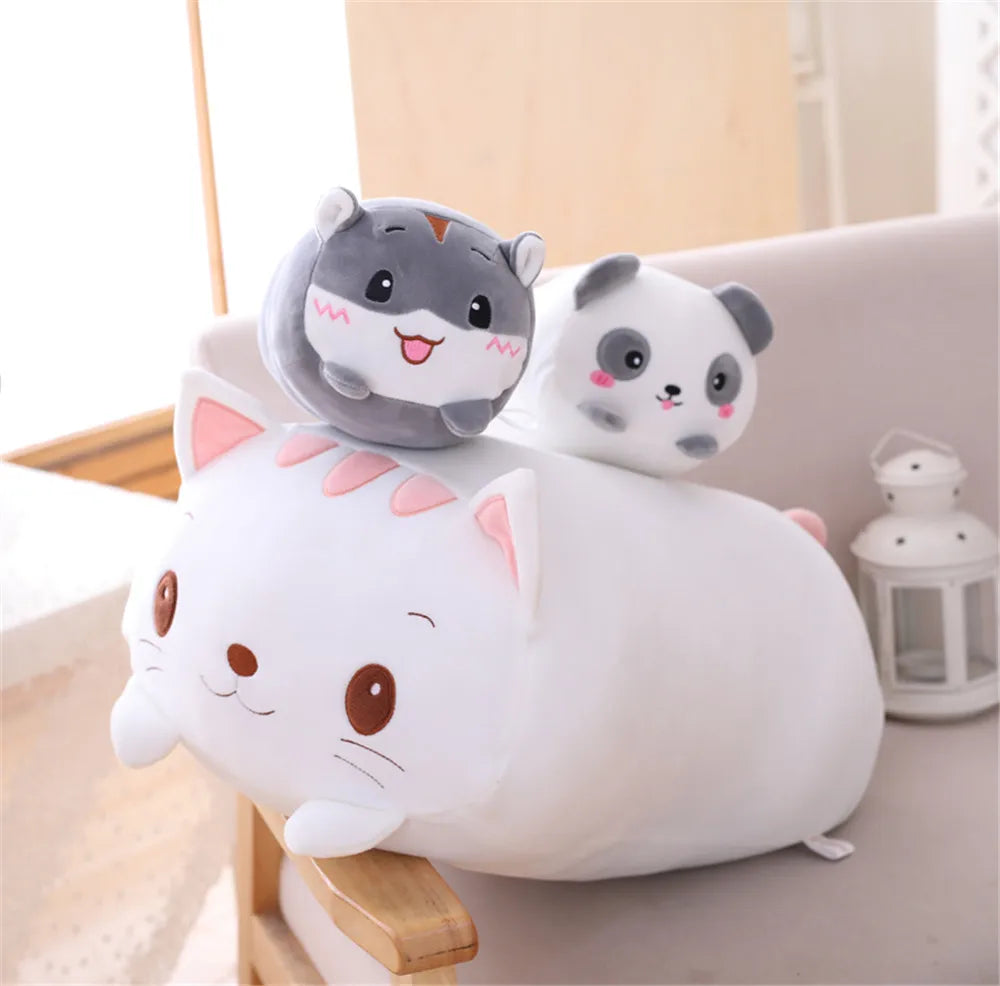 Giant Size Super Soft Plush Toys Stuffed Anima Toys For Baby Gift stuffed Pillow for collection Elephant&Cat&Hamster&Frog&Panda