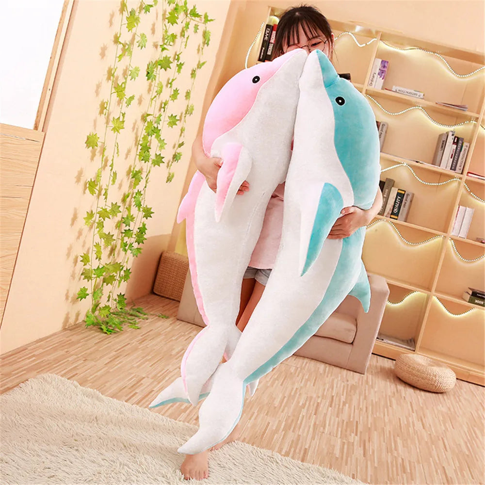 30cm Kawaii Soft Dolphin Plush Toys Dolls Stuffed Down Cotton Animal Nap Pillow Creative Kids Toy Christmas Gift for Girls