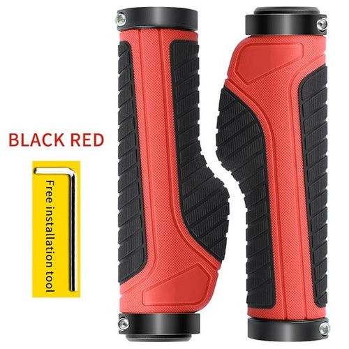 Load image into Gallery viewer, MTB Bicycle Handlebar Rubber Grips Ergonomic Bike Accessories Ring Lockable Non-slip Shock Absorption Bicycle Grips
