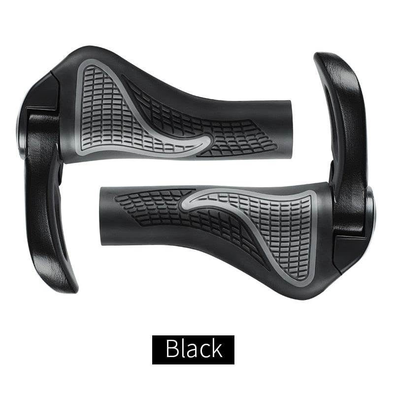 Bike Grips Rubber Cover Non-slip MTB Bike Handlebar Grip Aluminum Alloy Bicycle Accessories Cycling Handle Bar Grips