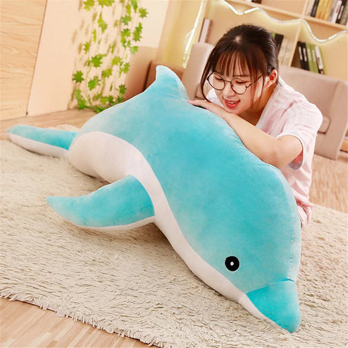 Load image into Gallery viewer, 30cm Kawaii Soft Dolphin Plush Toys Dolls Stuffed Down Cotton Animal Nap Pillow Creative Kids Toy Christmas Gift for Girls
