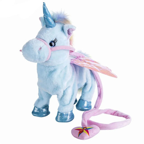 Load image into Gallery viewer, 1pc 35cm Walking Unicorn Plush &amp; Stuffed Animal Electronic Music Toys For Children Funny Christmas Gifts
