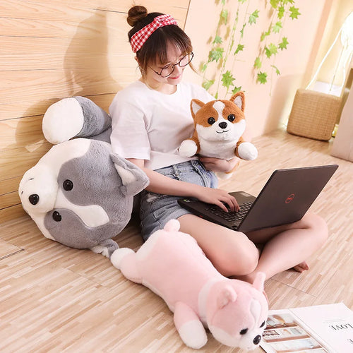 Load image into Gallery viewer, New 55cm Kawaii Plush Corgi Dog Toy Soft Stuffed Animal Cartoon Pillow Best Gift for Kids Children
