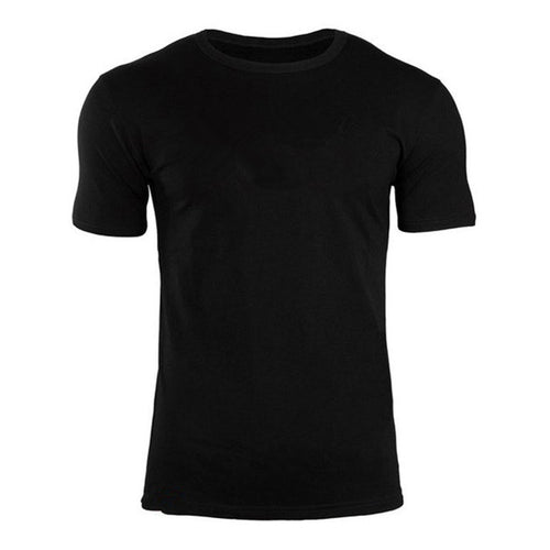 Load image into Gallery viewer, Men Short sleeve black Solid Cotton T-shirt Gyms Fitness Bodybuilding Workout t shirts Male Summer Casual Slim Tee Tops clothing
