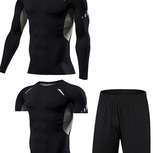 Load image into Gallery viewer, Gym Men&#39;s Sportswear Compression Fitness Tracksuits Tight Running Sports Suit Jogging Workout For Male Sweatpants Set
