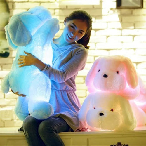 Load image into Gallery viewer, New Arrival 50cm Colorful LED Glowing Dogs Luminous Plush Dog Stuffed Plush Toys For Kids Toys 3 Colors
