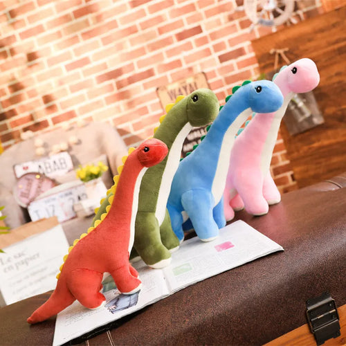 Load image into Gallery viewer, 2020 new 35/60cm Cartoon dinosaur Long neck Plush Toy soft animal Stuffed doll High quality Kawaii christmas gift for children
