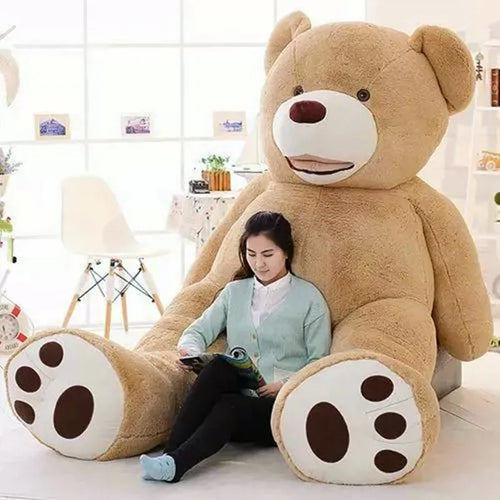 Load image into Gallery viewer, Selling Toy Big Size 160cm American Giant Bear Skin  kawaii Teddy Bear Coat Good Quality Factary Price Soft Toys For Girls
