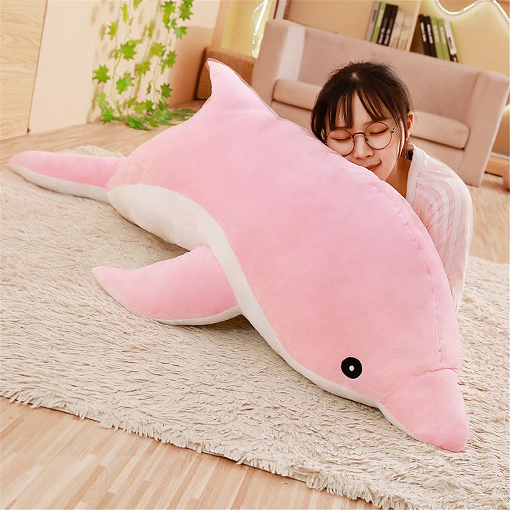 30cm Kawaii Soft Dolphin Plush Toys Dolls Stuffed Down Cotton Animal Nap Pillow Creative Kids Toy Christmas Gift for Girls