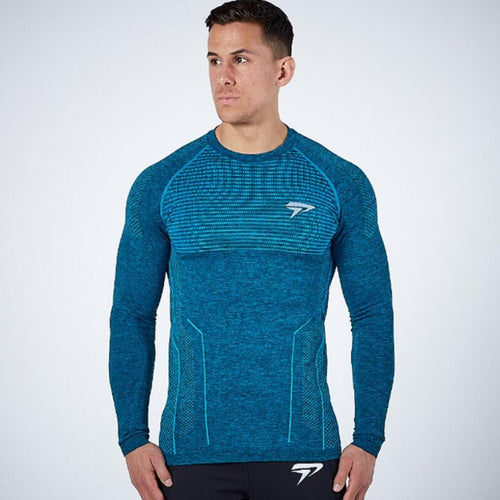 Load image into Gallery viewer, Men Compression Quick Dry T-shirt Running Sports Long Sleeve Shirt Gym Fitness Bodybuilding Tees Tops Male Training Clothing
