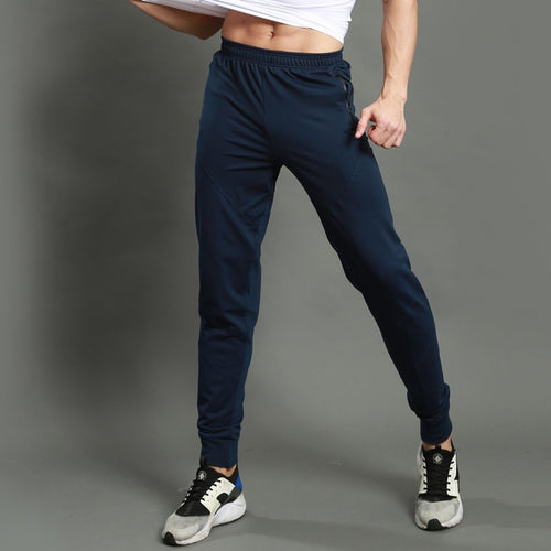 Load image into Gallery viewer, Men running pants sports outdoor jogging elastic fitness gym football soccer basketball training pants Slim Skinny trousers
